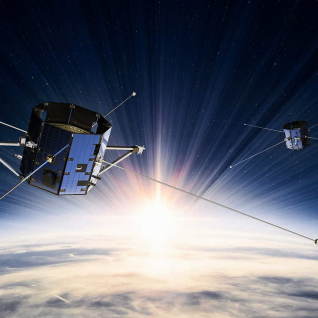 TRACERS mission mock up of satellite in space