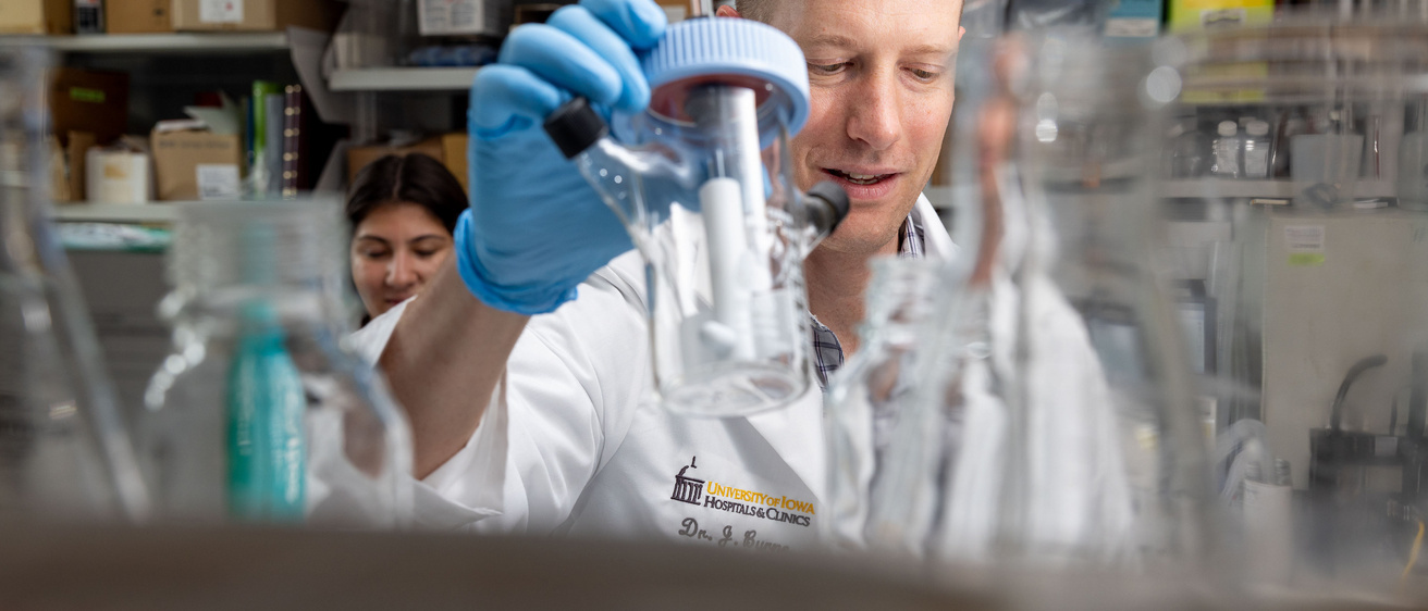Dr. James Byrne in his research lab
