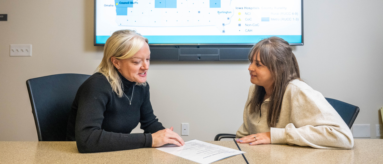 Mary Charlton meeting with Madi Wahlen