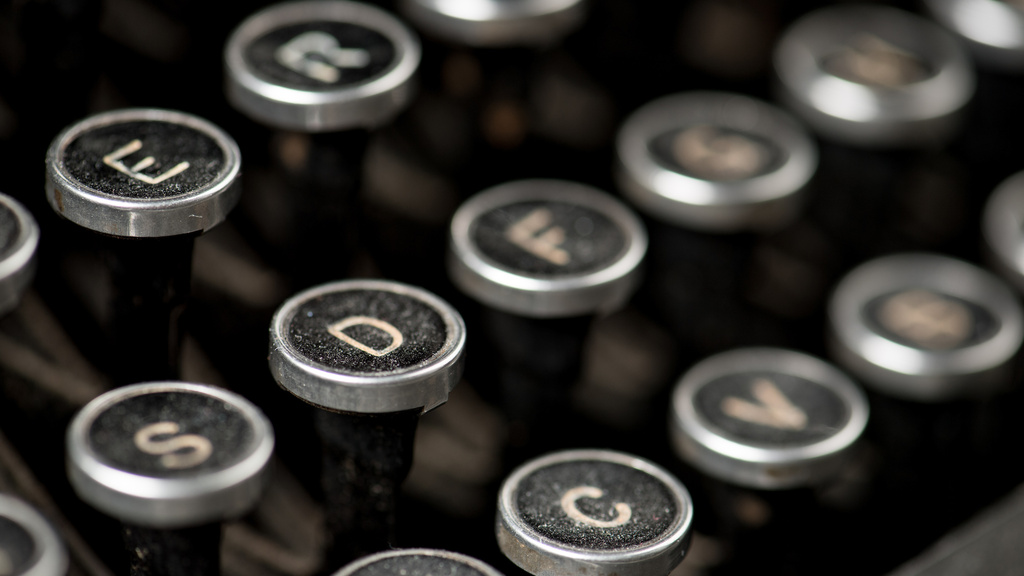 Typewriter keys