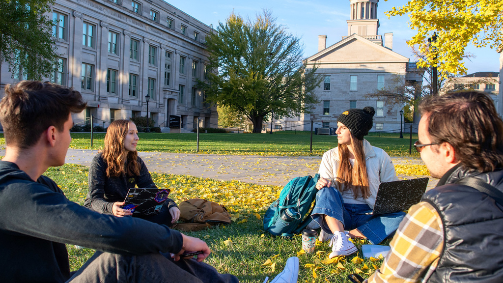 Fall photo shoot on campus